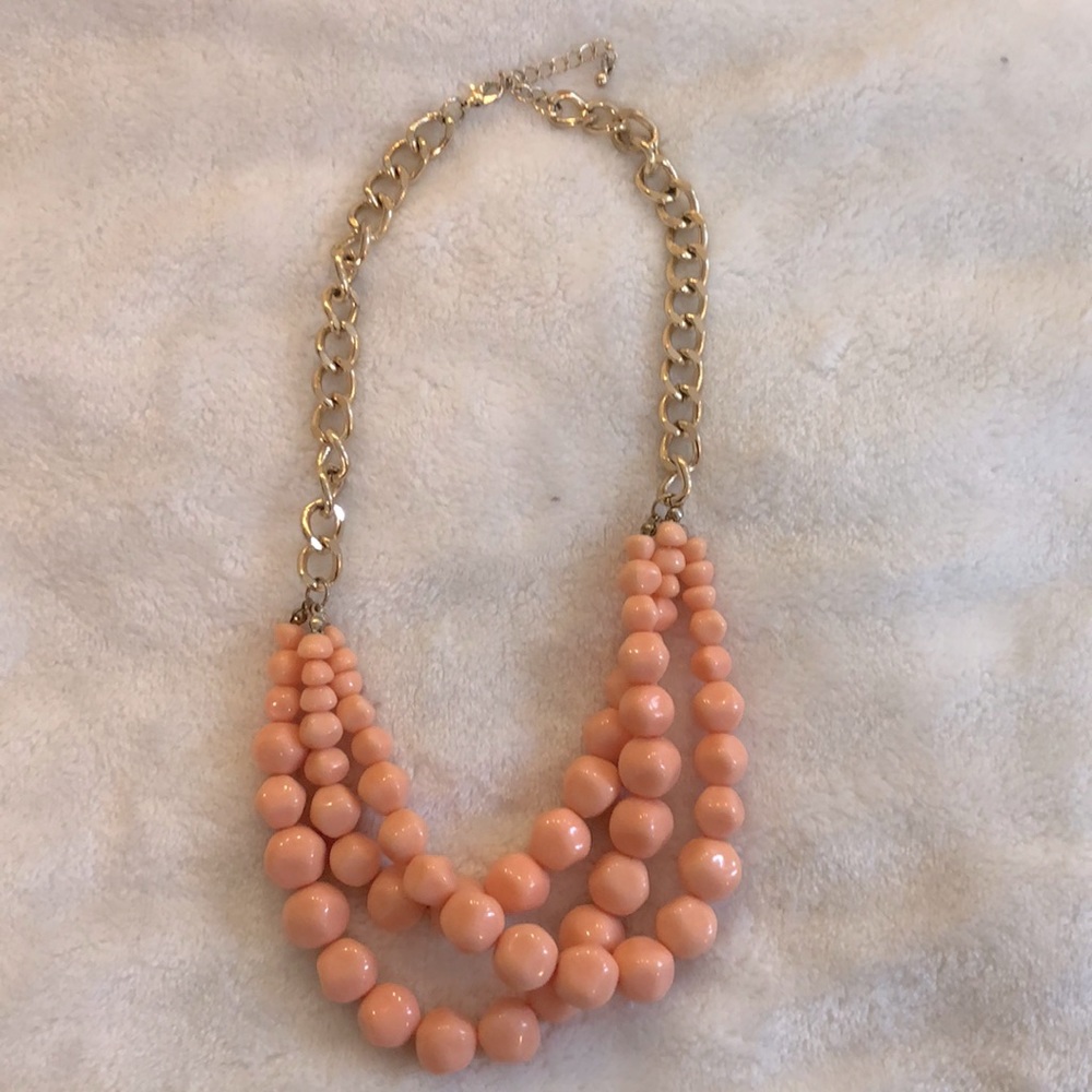 Forever 21 coral/light orange necklace